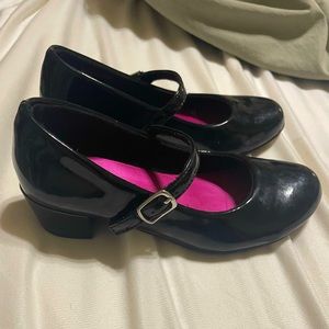 Sonoma Mary Jane Black Patent Leather Shoes Girls Sz 12 Adjustable Strap